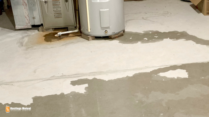water heater leak in basement