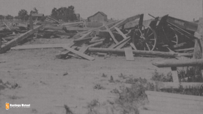 homes destroyed by wind storm or tornado