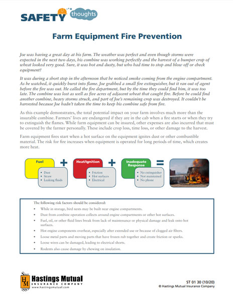Farm Equipment Fire Prevention thumb